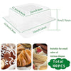 Clear reusable triangle containers for small cakes and slices, packaged in a set of 100 pieces.