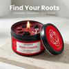 Evoduck Root Chakra scented candle set with grounded roots crystals and charms