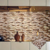 Gold Mosaic Self-Adhesive Wall Tiles for Kitchen and Bathroom