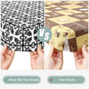 Elastic Fitted Rectangle Tablecloth – Waterproof Vinyl Cover for Indoor & Outdoor Use