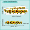 A set of two yellow and orange sunflower wall stickers displayed on a white background.