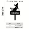 Diagram showing the height of a production size garden stake, with options for M (30cm/11.81in) and L (40cm/15.7in).