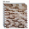 Gold Mosaic Self-Adhesive Wall Tiles for Kitchen and Bathroom