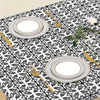 Elastic Fitted Rectangle Tablecloth – Waterproof Vinyl Cover for Indoor & Outdoor Use