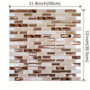 Gold Mosaic Self-Adhesive Wall Tiles for Kitchen and Bathroom