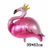 Globo de aluminio rosa con forma de unicornio y cuerno dorado.