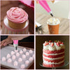 Un juego de boquillas de acero inoxidable para decorar pasteles y glasear cupcakes.
