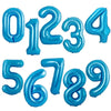 Gradient Rose Red Foil Number Balloons for Birthday & Party Decor