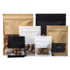 Reusable Kraft Paper Snack Bags with Clear Window