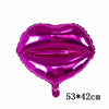 Globo de látex en forma de corazón, color magenta y brillante.