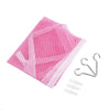 Pink mesh toy hammock for stuffed animals and storage