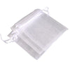 Clear organza drawstring gift pouch for jewelry, candy, or party favors