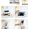 Guía de cuatro pasos para aplicar pegatinas o vinilos en la pared.