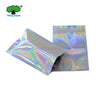 A transparent silver foil zip bag for packaging or gifts.