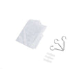 White mesh toy hammock for stuffed animals and storage