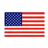 A rectangular flag featuring the design of the American flag with thin blue and red lines.