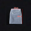 A clear nylon mesh filter bag is shown with dimensions of 15cm by 20cm.