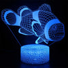 3D Fish LED Night Light with Remote and Touch Controls