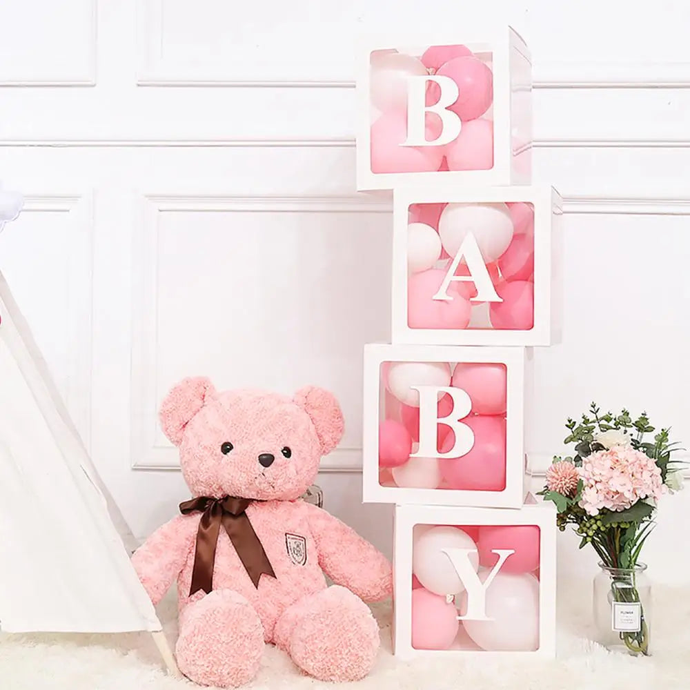 Clear Acrylic Letter Balloon Box for Celebrations