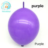 A single purple latex balloon is shown against a white background.