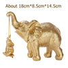 Handcrafted Resin Elephant Family Figurine