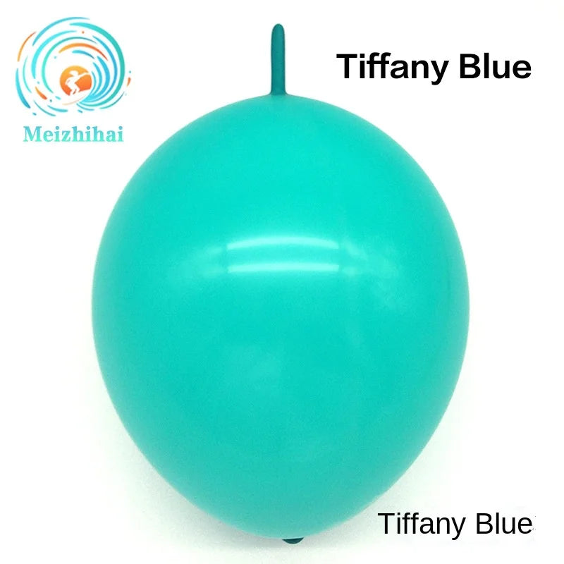 A single Tiffany Blue latex balloon is shown against a white background.
