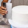Stainless Steel Cake Scraper & Fondant Smoothing Tool