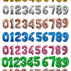 Gradient Rose Red Foil Number Balloons for Birthday & Party Decor