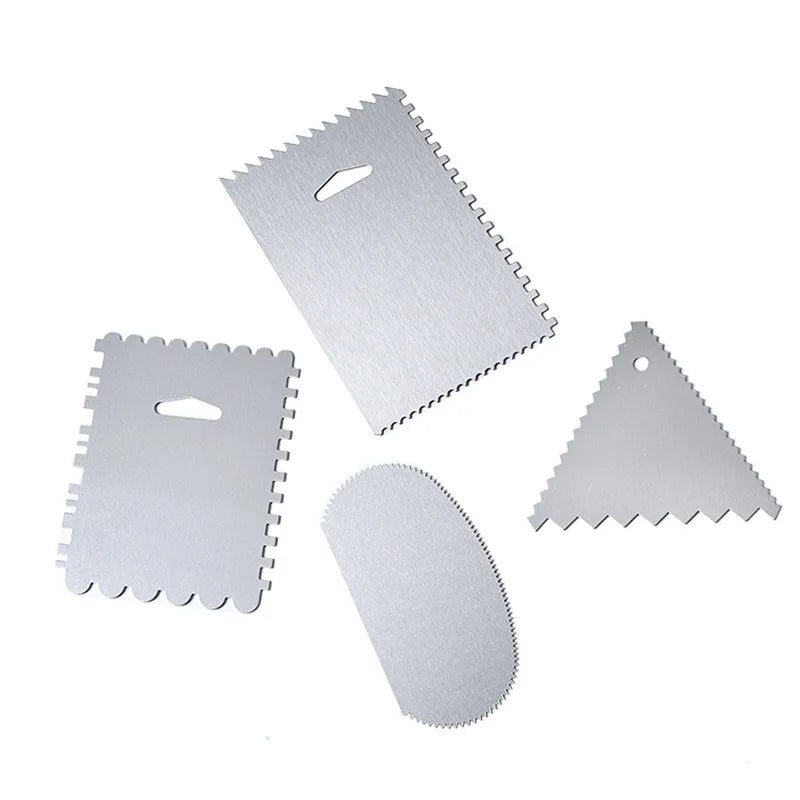 Stainless Steel Cake Scraper & Fondant Smoothing Tool