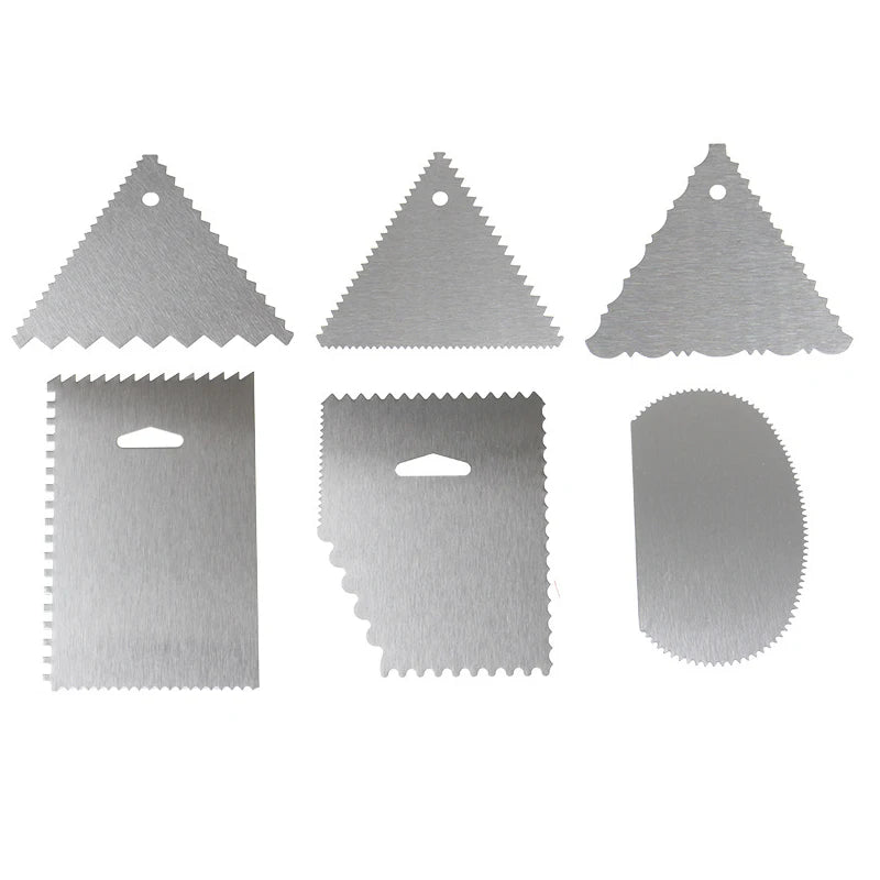 Stainless Steel Cake Scraper & Fondant Smoothing Tool
