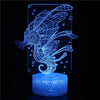 3D Fish LED Night Light with Remote and Touch Controls
