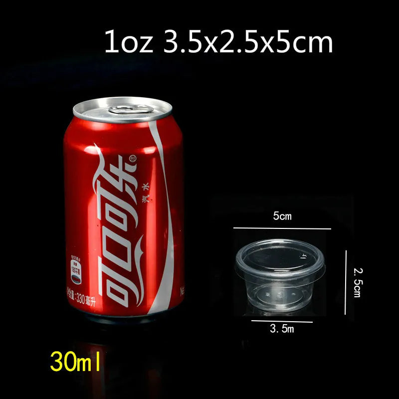 A red aluminum can labeled with Chinese characters and a measuring line, shown next to its dimensions.