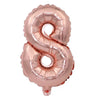 Rose Gold Foil Number Balloons (32" or 40") for Birthday & Wedding Decor