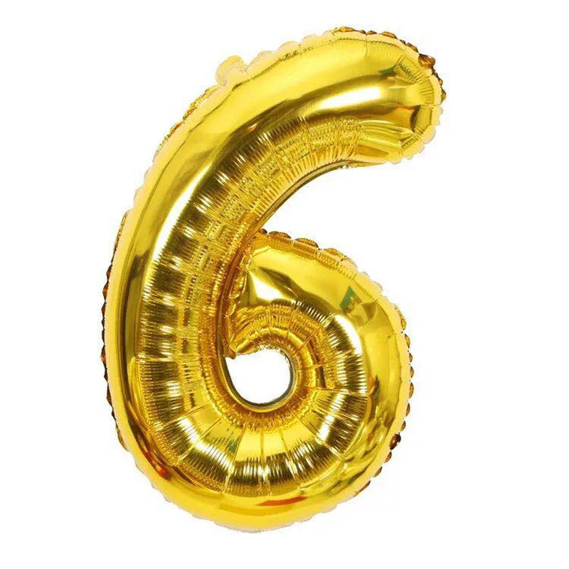 Rose Gold Foil Number Balloons (32" or 40") for Birthday & Wedding Decor