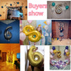 Rose Gold Foil Number Balloons (32" or 40") for Birthday & Wedding Decor