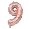 Rose Gold Foil Number Balloons (32" or 40") for Birthday & Wedding Decor