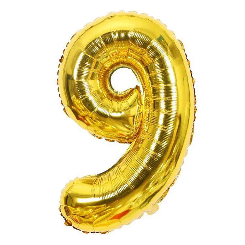 Rose Gold Foil Number Balloons (32" or 40") for Birthday & Wedding Decor