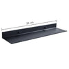 A modern matte black wall shelf measuring 30 cm long, designed for bathroom or kitchen use.