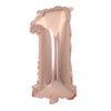 Rose Gold Foil Number Balloons (32" or 40") for Birthday & Wedding Decor