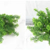 Artificial Fern Grass Bouquet – 7-Branch Green Plastic Plant