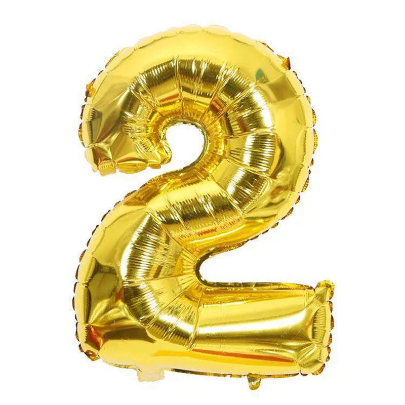 Rose Gold Foil Number Balloons (32" or 40") for Birthday & Wedding Decor