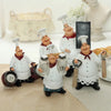 Resin Chef Figurines with Bottle Opener and Message Board - Bar & Kitchen Decor