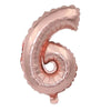 Rose Gold Foil Number Balloons (32" or 40") for Birthday & Wedding Decor