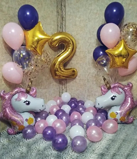 Rose Gold Foil Number Balloons (32" or 40") for Birthday & Wedding Decor