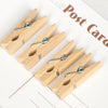 Mini Wooden Clothespins for Crafts and Photos (Set of 50)