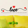 A decorative graphic featuring the word love in script with heart accents on a white background.