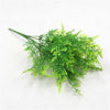 Artificial Fern Grass Bouquet – 7-Branch Green Plastic Plant