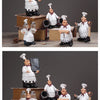 Resin Chef Figurines with Bottle Opener and Message Board - Bar & Kitchen Decor