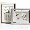 Set of three rustic wood photo frames for wall or tabletop display