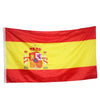 A vibrant red and yellow Spanish national flag made of durable polyester fabric.